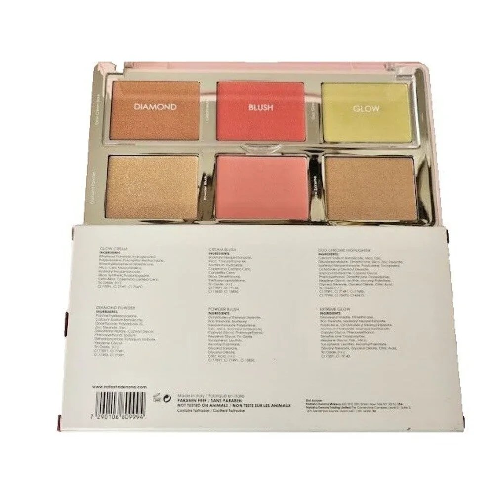 Natasha Denona Diamond & Blush Highlighting Palette Cream Powder Shade 02 Citrus